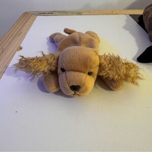 Ty Beanie Baby Spunky the Cocker Spaniel Dog 1997 Brown Stuffed Animal Plush Toy